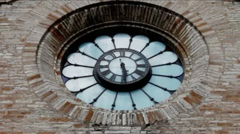 Catholic Church Clock Timelapse Video stock 11258309