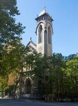 Catholic Church Iglesia Metodista, Montevideo, Uruguay Stock Photos