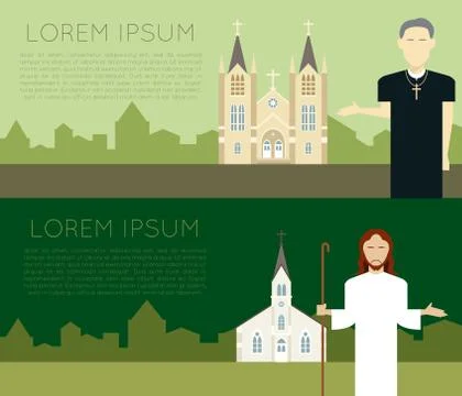 Catholic Church Illustrazione stock
