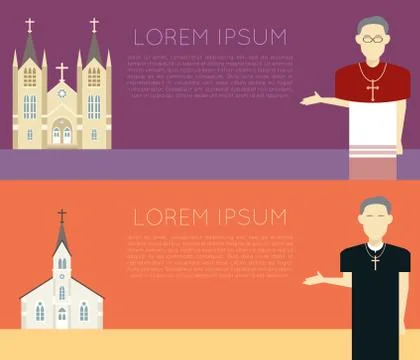 Catholic Church Stock Illustration