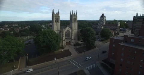 Catholic Church Push In Stock Footage 55309491