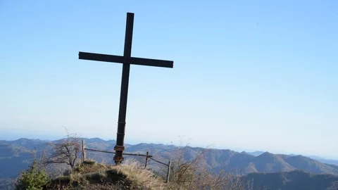 Catholic cross Stock Footage 98057637