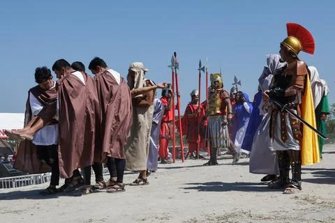 Catholic devotees mark Good Friday in the Philippines, San Fernando - 03 Apr 202 Stock Photos