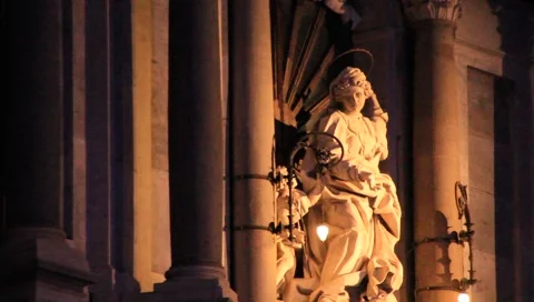 Catholic Mary in Sicily Stock Footage 1858047
