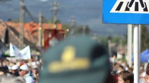 Catholic Pilgrimage Stock Footage 51017775