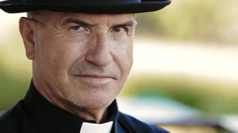 Catholic priest Stock Footage 32586569