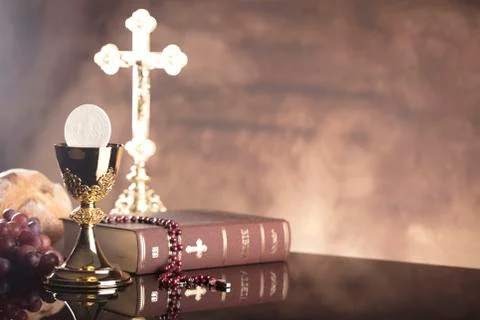 Catholic religion theme Stock Photos