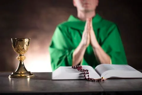 Catholic religion theme Stock Photos
