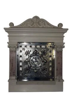 Catholic tabernacle with a clipping path Stock Photos