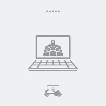 Catholic website bage icon Stock Illustration