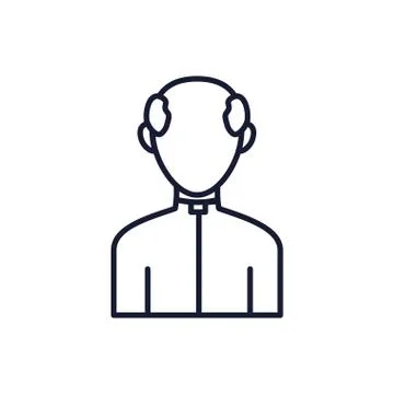 Catholicism man avatar vector design Stock Illustration