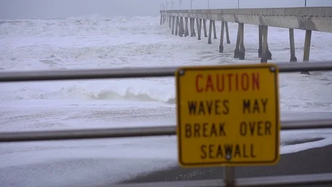 Cation sign. Storm. 스톡 동영상 112954345