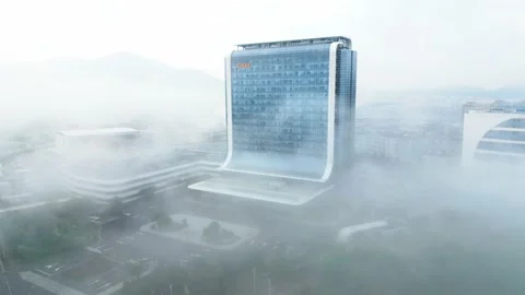 CATL office building under clouds Stock Footage 232751623