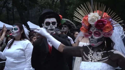 Catrinas Parade Celebration Stock Footage 118851358