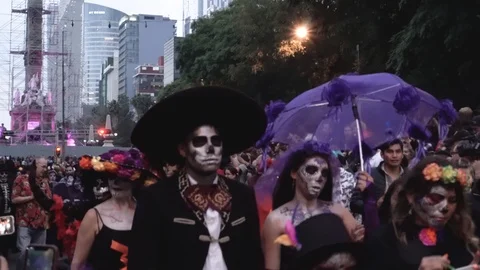 Catrinas Parade Celebration Stock Footage 118851741