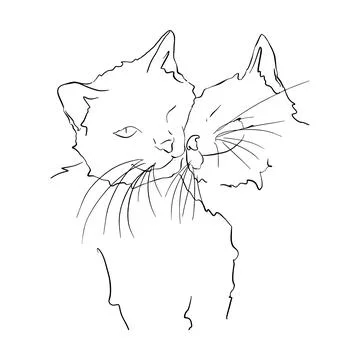 Cats are nice Stock Illustration