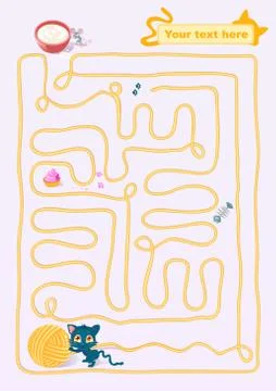 Cat's Clew maze Stock Illustration
