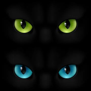 Cats eyes Stock Illustration