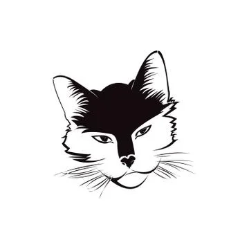 Cat's head Stock Illustration