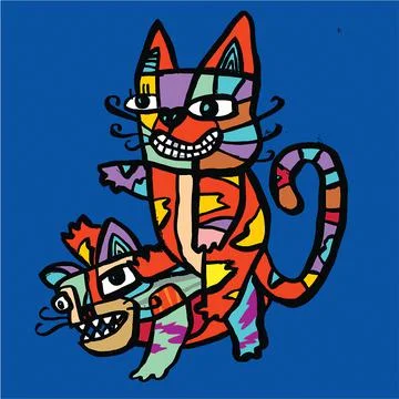 Cats Stock Illustration