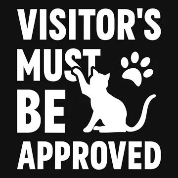Cats typographic graphics tshirt design vector design Stock Illustration