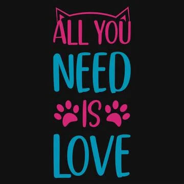Cats typographic graphics tshirt design vector design Illustrazione stock