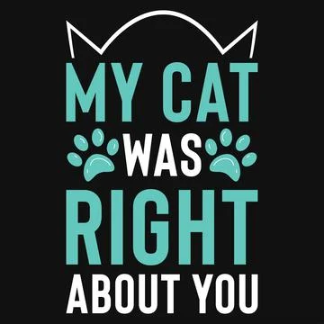 Cats typographic tshirt design vector design Illustrazione stock