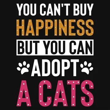 Cats typographic tshirt design vector design Illustrazione stock