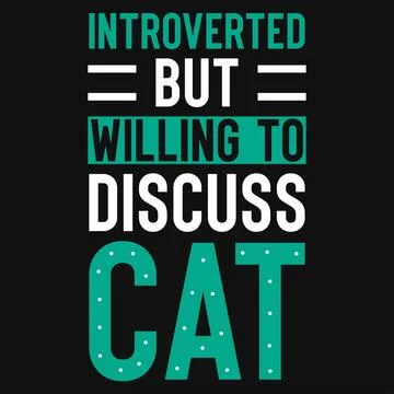 Cats typographic tshirt design vector design Stock Illustration