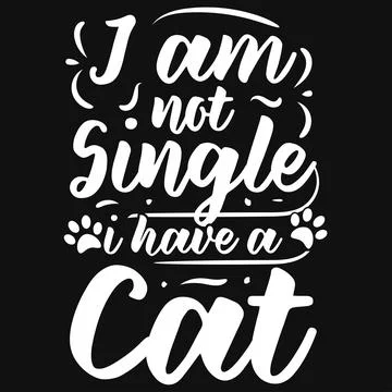 Cats typographic tshirt design vector design Stock Illustration