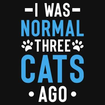 Cats typographic tshirt design vector design Stock Illustration