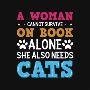 Cats typography tshirt design Illustrazione stock