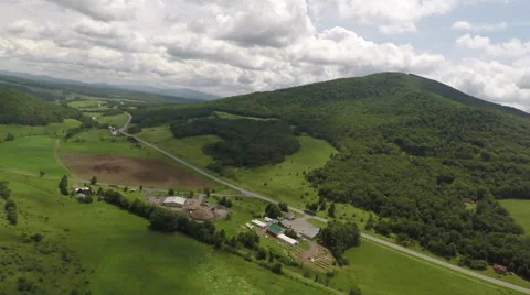 Catskill Mountains Aerial Video stock 52255282