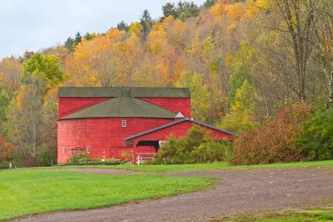 Catskills Round Barn Foto stock