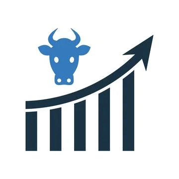 Cattle analysis, charts, statistics icon. Illustrazione stock