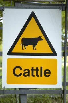 Cattle sign Stock Photos