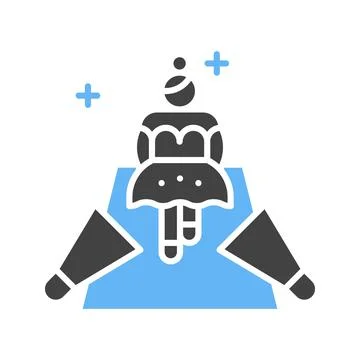 Catwalk Icon Image. Stock Illustration