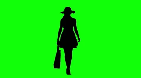 Catwalk Model Silhouette Stock Footage 12572726