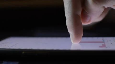 Caucasian businessman using touch screen smartphone. Video stock 220426185
