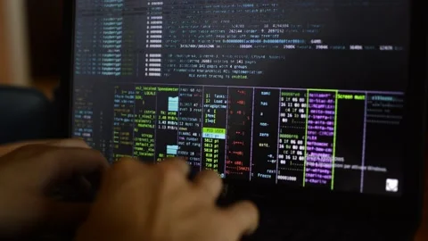 Caucasian developer programming a website code. website programming code Stock Footage 206038462