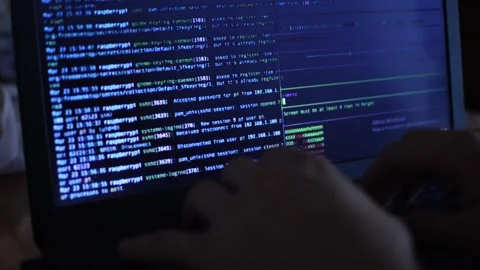 Caucasian developer programming a website code. website programming code Stock Footage 206038474