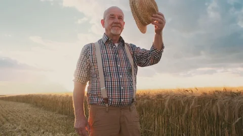 Old Man Farmer Stock Footage ~ Royalty Free Stock Videos | Pond5