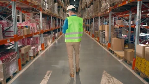 Caucasian man in helmet tapping on table... | Stock Video | Pond5