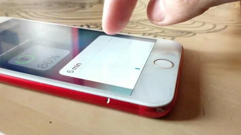 Caucasian man unlock iphone screen and use phone display. iphone screen. 스톡 동영상 231692875
