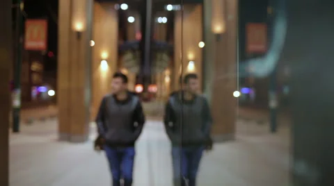 Caucasian Man Walking Towards The Camera and smiling Stock Footage 59208783