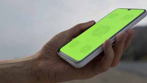 Caucasian White old male using smartphone Stock Footage 294038121