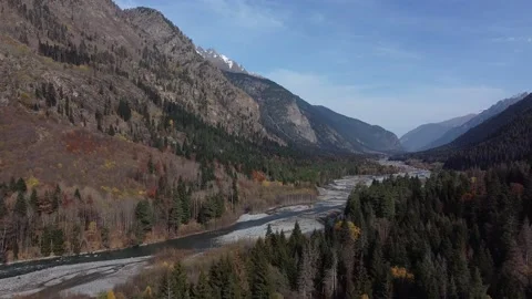 Caucasus. Mountain river. Stock Footage 144096692