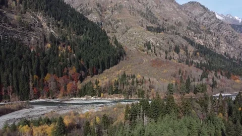 Caucasus. Mountain river. Stock Footage 144096810
