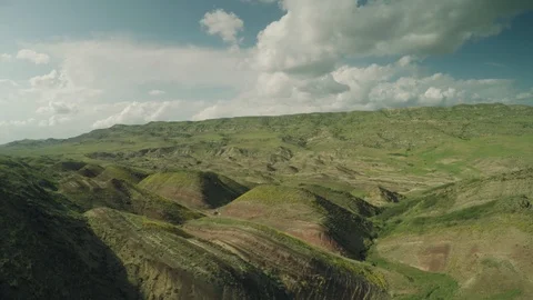 Caucasus mountains epic flight hills and Georgian valley beauty nature georgia Vídeo Stock 87528371