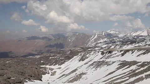 Caucasus mountains panorama (shot two) Stock Footage 83677133